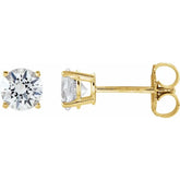 1 CTW Natural Diamond Stud Earrings